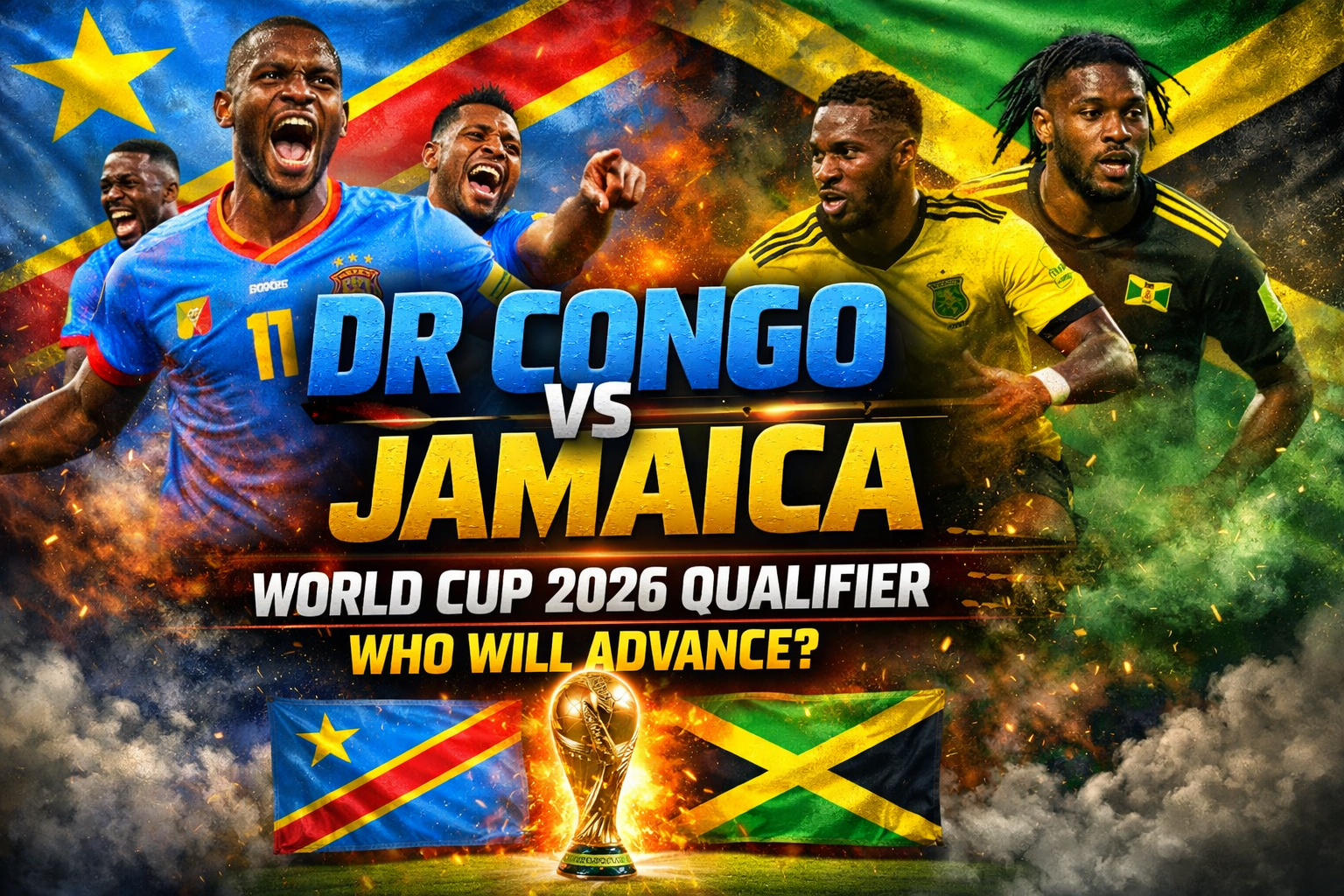 🇨🇩 DR Congo vs 🇯🇲 Jamaica: A Defining Moment for Africa’s World Cup Dream