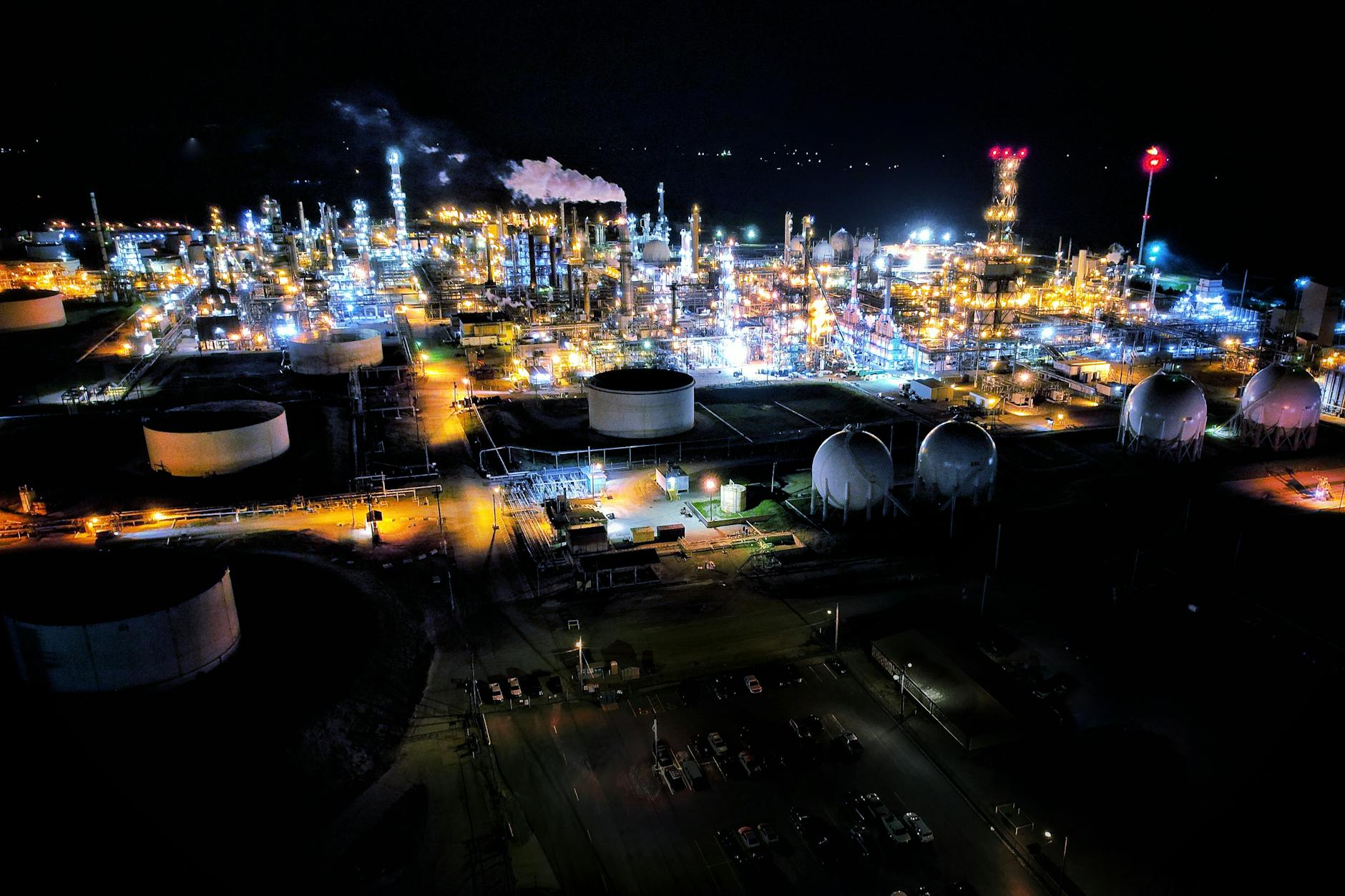 Aerial view of industrial cityscape for Dangote refinery expansion article