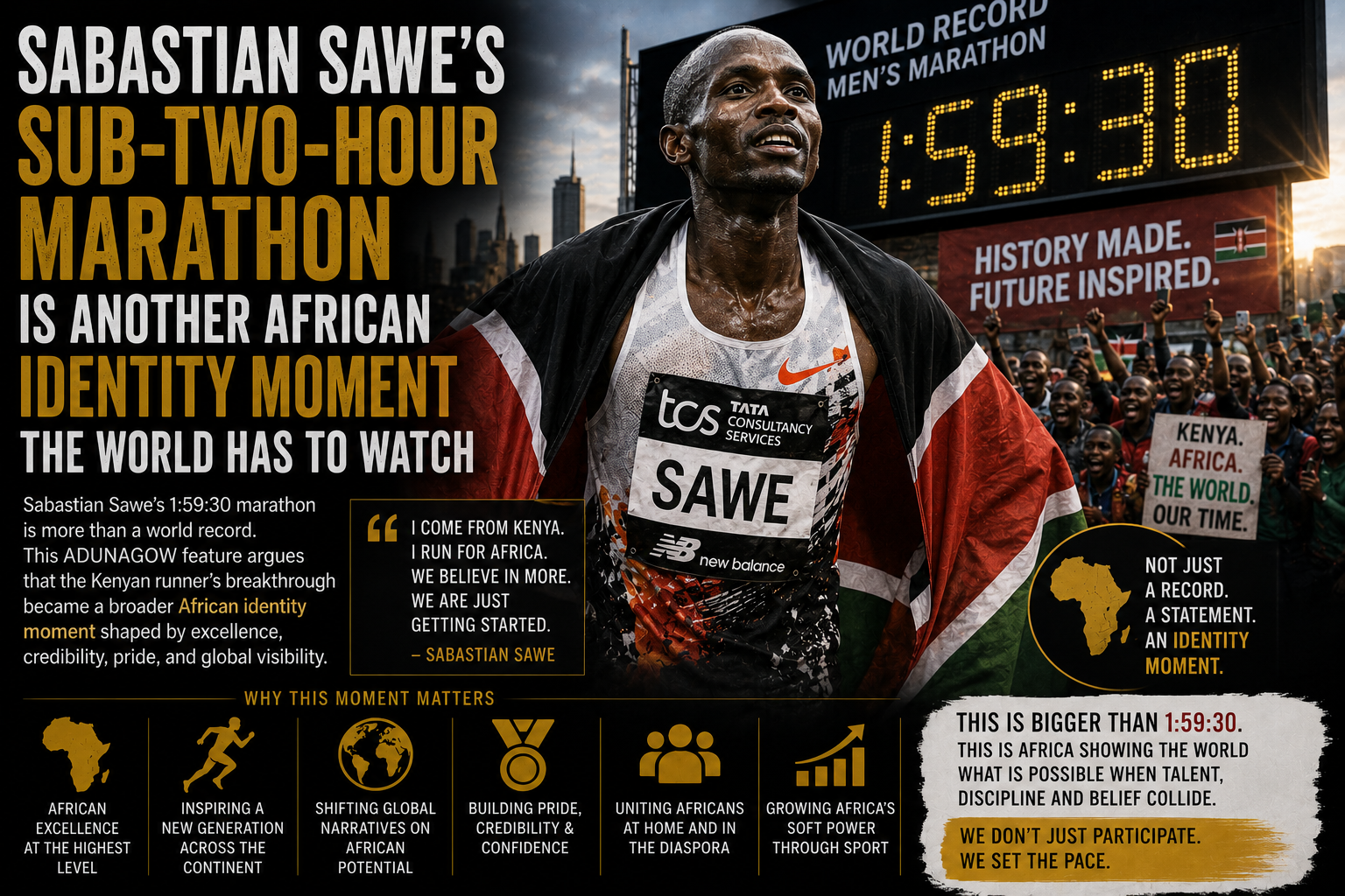 Sabastian Sawe’s Sub-Two-Hour Marathon Is Another African Identity Moment the World Has to Watch