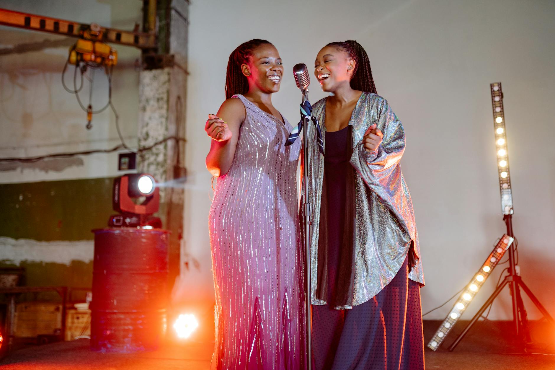 Stage performance with singers under warm lights, symbolizing African music, culture, and rising soft power